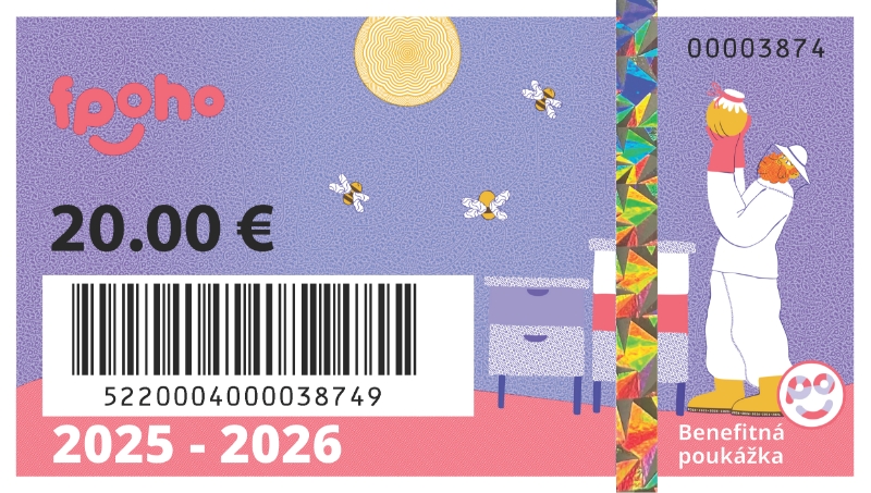 fpoho benefitná poukážka 2025 v hodnote 20.00€ predná strana